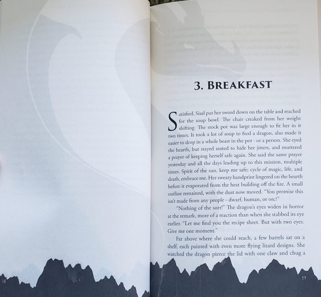 Paperback image showing the dragon.