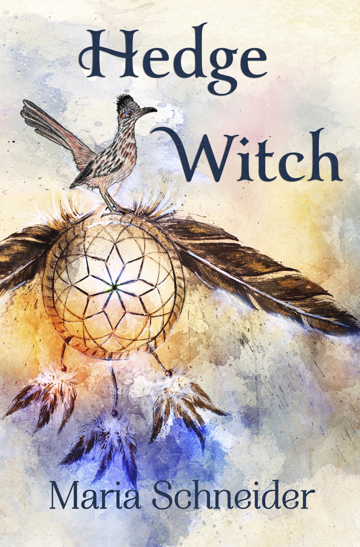 cover of hedge witch with roadrunner and dream catcher